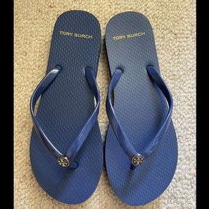 Tory Burch Blue Flip Flops